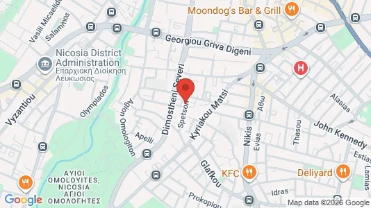Apartments for rent i Nicosia Lefkosia - kort over placeringen