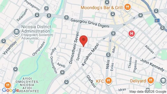 Apartments for rent i Nicosia Lefkosia - kort over placeringen