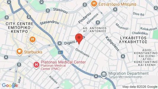 Apartments for rent i Nicosia - kort over placeringen