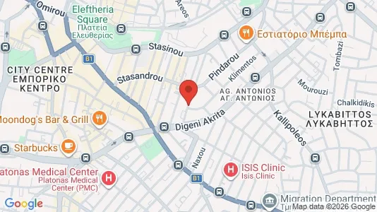 Apartments for rent i Nicosia Lefkosia - kort over placeringen