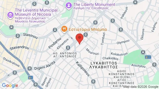 Apartments for rent i Nicosia Lefkosia - kort over placeringen