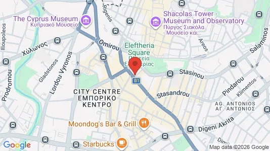Apartments for rent i Nicosia Lefkosia - kort over placeringen