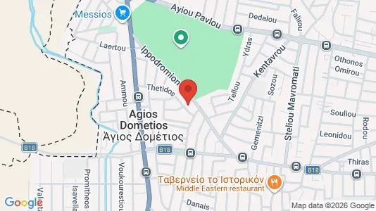 Apartments for rent i Nicosia Agios Dometios - kort over placeringen