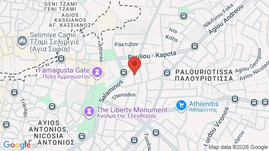 Apartments for rent i Nicosia Lefkosia - kort over placeringen