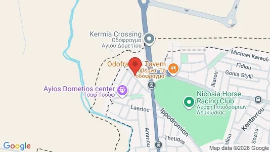 Apartments for rent i Nicosia Agios Dometios - kort over placeringen