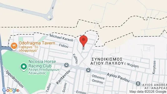 Apartments for rent i Nicosia Agios Dometios - kort over placeringen