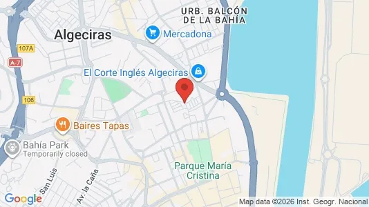 Apartments for rent i Algeciras - kort over placeringen