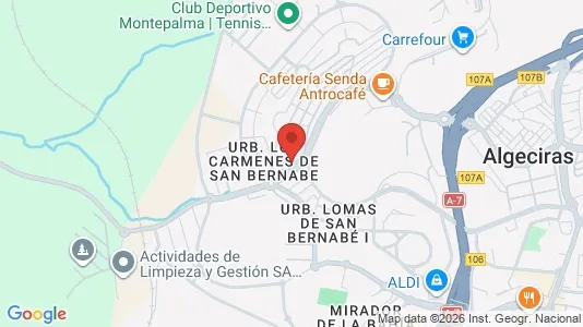 Apartments for rent i Algeciras - kort over placeringen