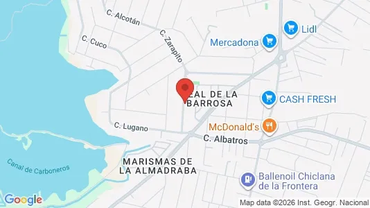 Apartments for rent i Chiclana de la Frontera - kort over placeringen
