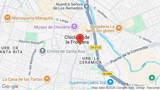 Apartments for rent i Chiclana de la Frontera - kort over placeringen