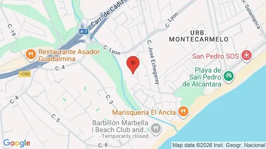 Apartments for rent i Marbella - kort over placeringen