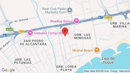 Apartments for rent i Marbella - kort over placeringen