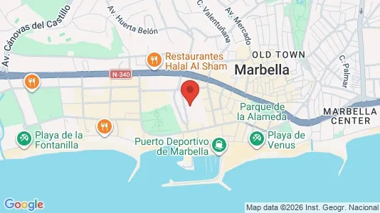 Apartments for rent i Marbella - kort over placeringen