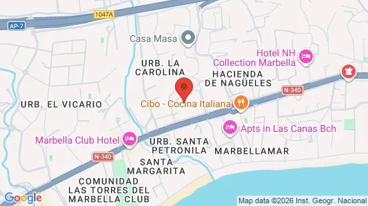 Apartments for rent i Marbella - kort over placeringen