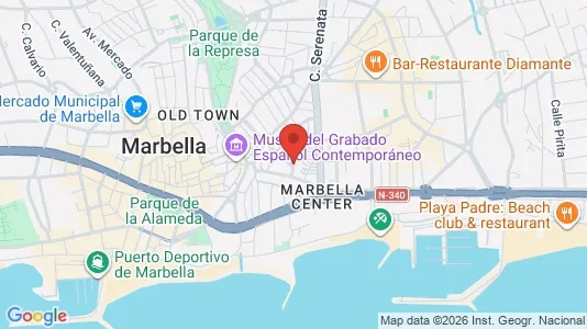 Apartments for rent i Marbella - kort over placeringen