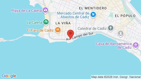 Apartments for rent i Cádiz - kort over placeringen