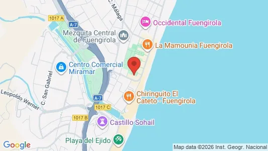 Apartments for rent i Fuengirola - kort over placeringen