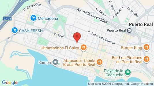 Apartments for rent i Puerto Real - kort over placeringen