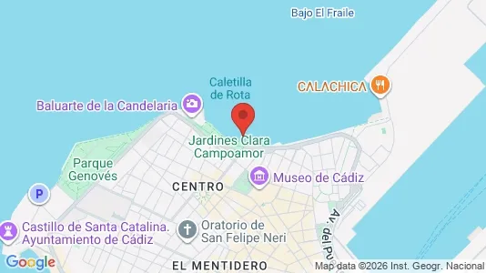 Apartments for rent i Cádiz - kort over placeringen