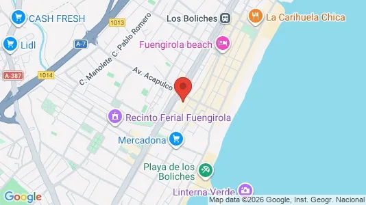 Apartments for rent i Fuengirola - kort over placeringen