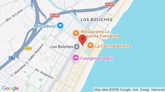 Apartments for rent i Málaga - kort over placeringen