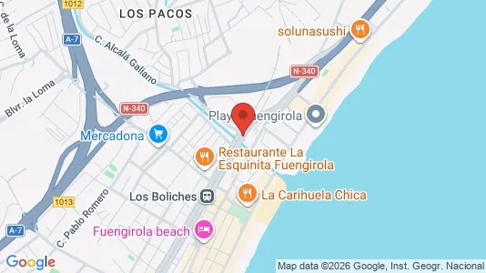 Apartments for rent i Fuengirola - kort over placeringen