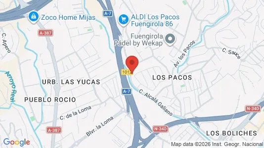 Apartments for rent i Fuengirola - kort over placeringen