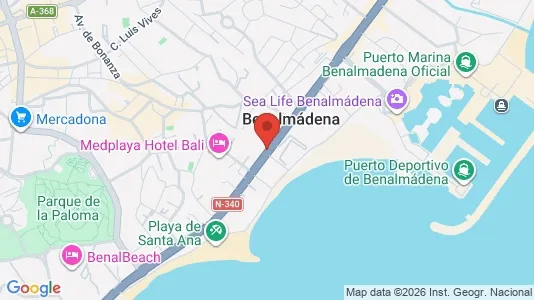 Apartments for rent i Benalmádena - kort over placeringen