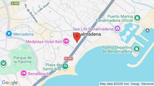 Apartments for rent i Benalmádena - kort over placeringen