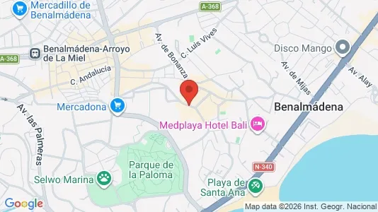 Apartments for rent i Benalmádena - kort over placeringen