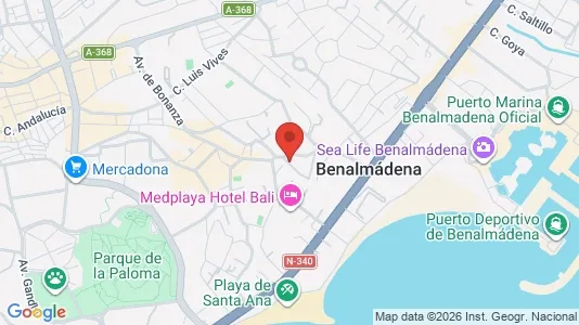 Apartments for rent i Benalmádena - kort over placeringen