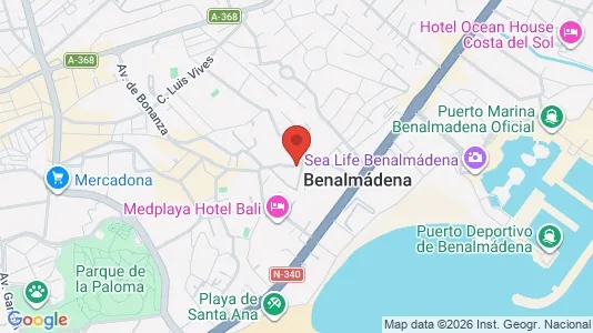 Apartments for rent i Benalmádena - kort over placeringen