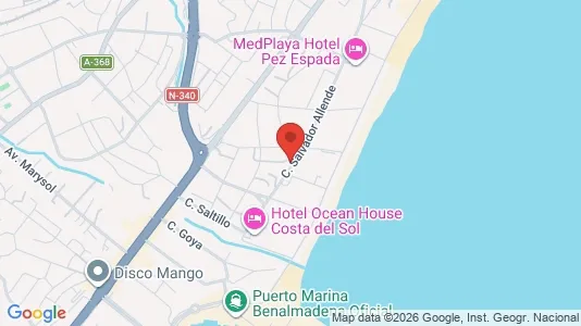 Apartments for rent i Torremolinos - kort over placeringen