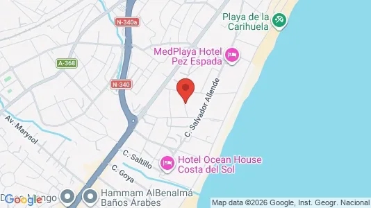 Apartments for rent i Torremolinos - kort over placeringen