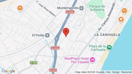 Apartments for rent i Torremolinos - kort over placeringen
