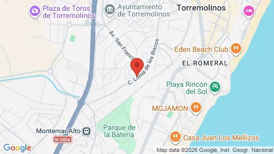 Apartments for rent i Torremolinos - kort over placeringen