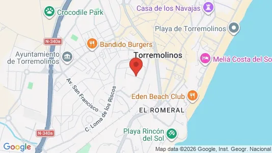 Apartments for rent i Torremolinos - kort over placeringen