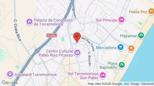 Apartments for rent i Torremolinos - kort over placeringen