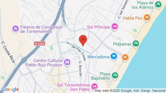 Apartments for rent i Torremolinos - kort over placeringen