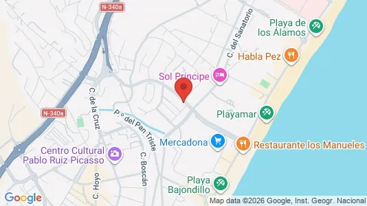 Apartments for rent i Torremolinos - kort over placeringen