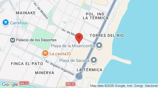 Apartments for rent i Málaga - kort over placeringen