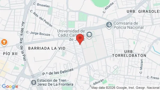 Rooms for rent i Jerez de la Frontera - kort over placeringen
