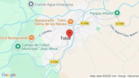Apartments for rent i Tolox - kort over placeringen