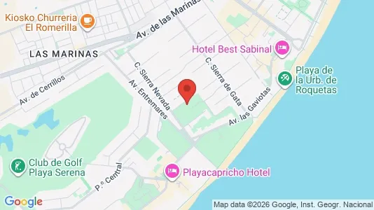 Apartments for rent i Roquetas de Mar - kort over placeringen