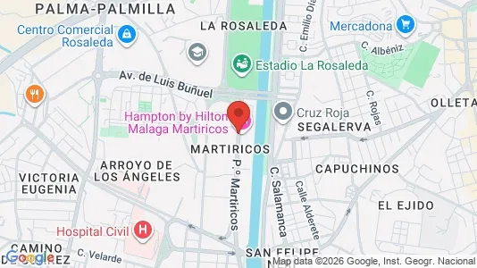 Apartments for rent i Málaga - kort over placeringen