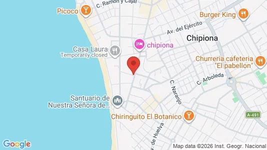 Apartments for rent i Chipiona - kort over placeringen