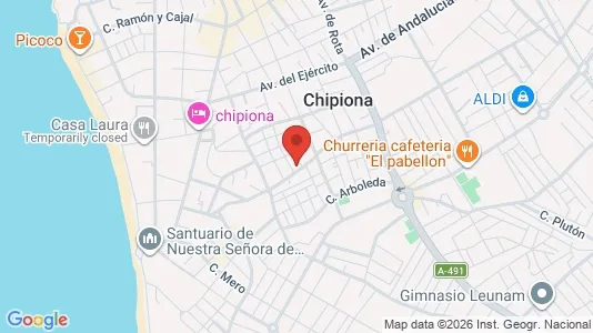 Apartments for rent i Chipiona - kort over placeringen