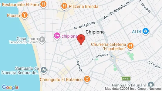 Apartments for rent i Chipiona - kort over placeringen
