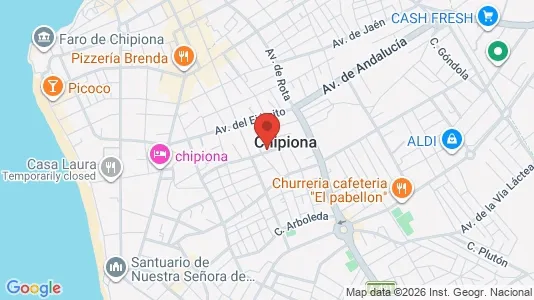 Apartments for rent i Chipiona - kort over placeringen