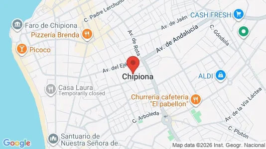 Apartments for rent i Chipiona - kort over placeringen